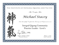 Integral Qigong Practice Leader Level 1 Certificate